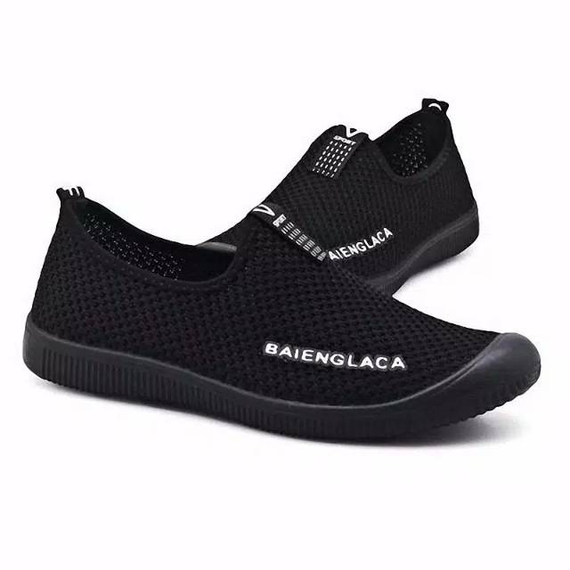 SEPATU CASUAL PRIA IMPORT, SNEAKER PRIA SLIP ON SPORT AIR MESH BERNAPAS CASUAL