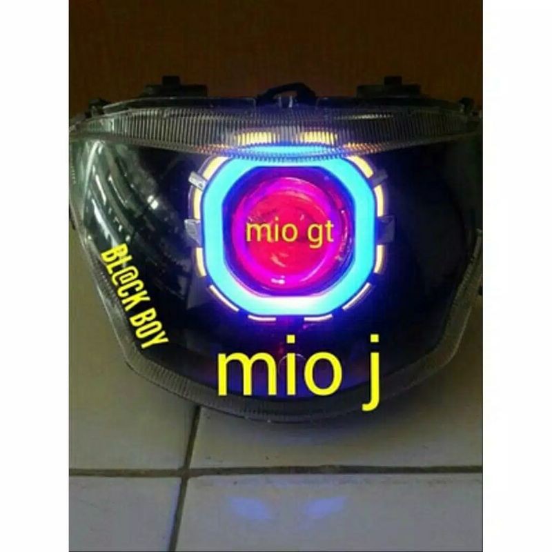 paket projie led plus reflektor lampu depan mio smile mio J mio Z mio GT - led projie mio