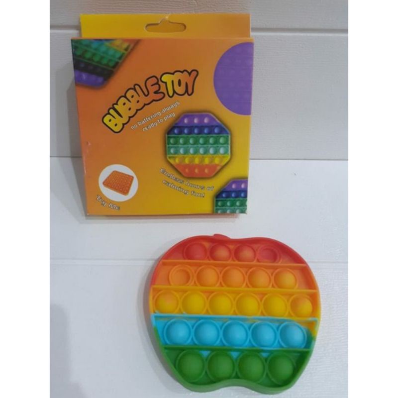 Pop It Fidget Toy Murah Rainbow Mainan Anak Penghilang Stress Anak