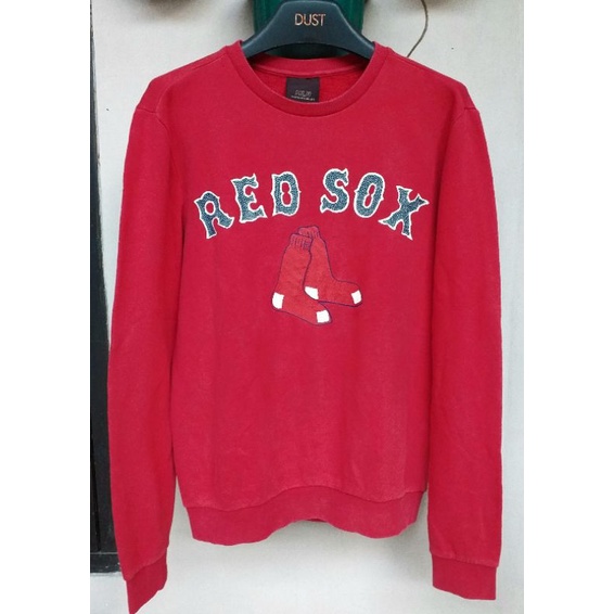 NegoMLB redsox Hoodie crewneck second bekas