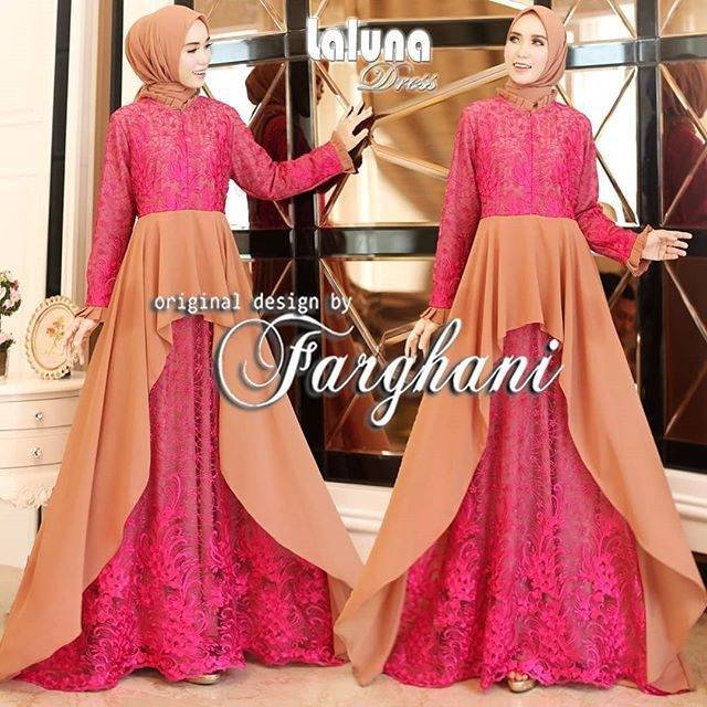 Laluna Original by Farghani - Dress Pesta Busui Ld 104
