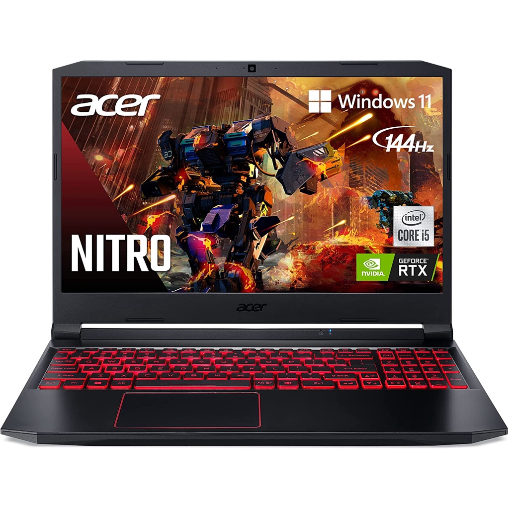 Laptop Gaming ACER NITRO 5  Core i5-11400H 8GB 512GB-SSD RTX3050-4GB 144Hz