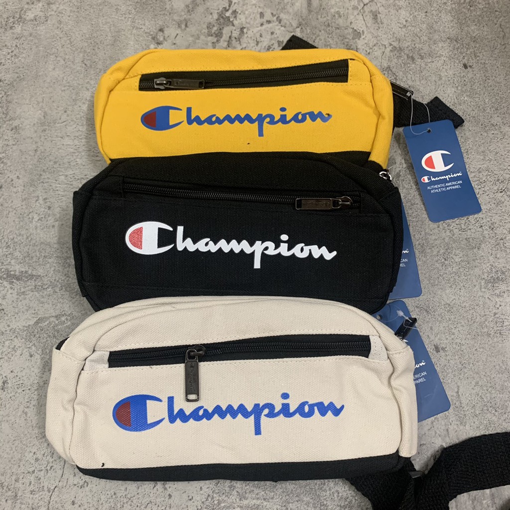 WAISTBAG CHAM LOGO C / IMPORT / TERMURAH / FIRST HAND