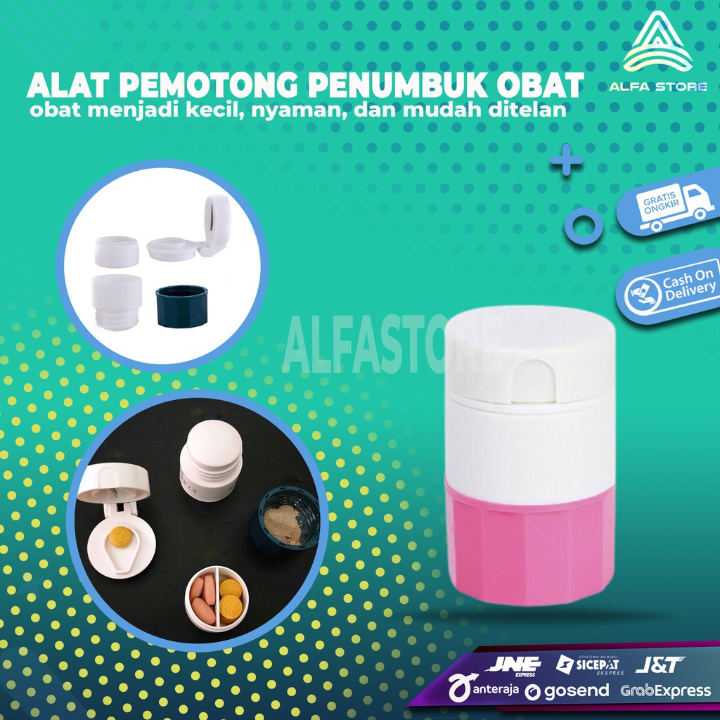 Alat Pemotong Penumbuk Penghancur Obat Solusi Susah Menelan Obat Tablet