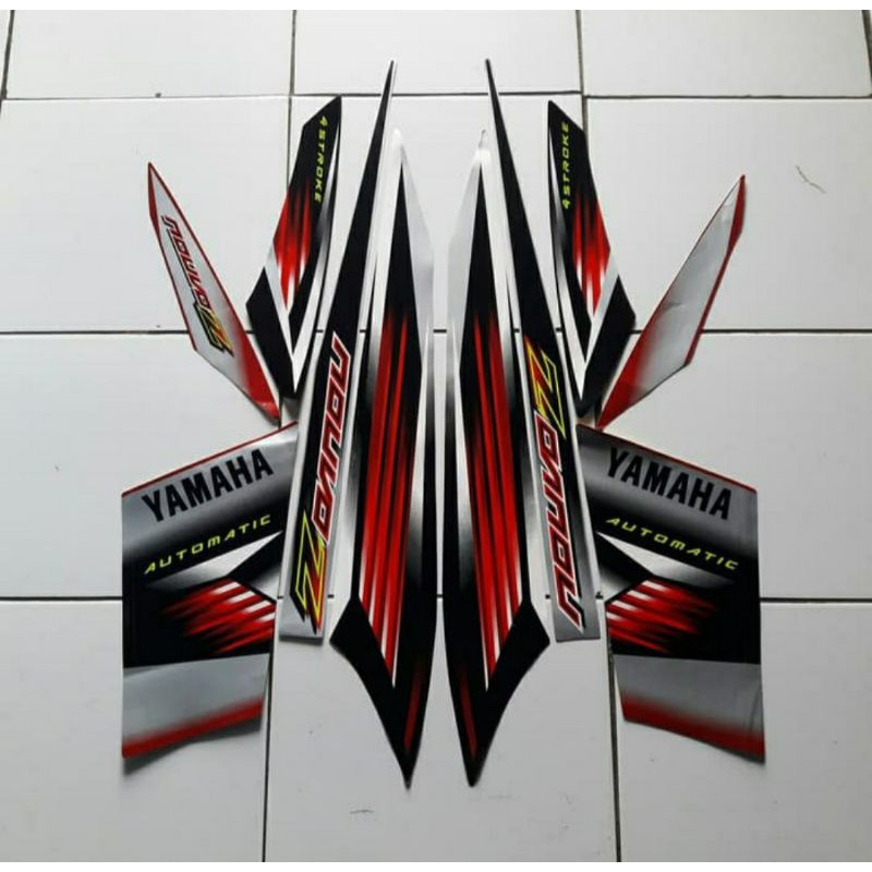 sticker motor yamaha nouvo z 2005 Merah