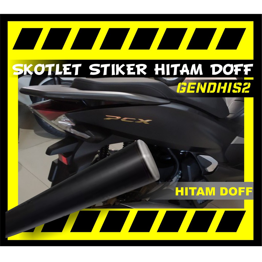 Skotlet Hitam Doff / Stiker Hitam Doff / Black Matte