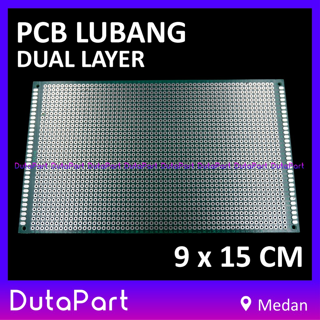 9x15 cm PCB Lubang Dua Sisi Dual Double Layer Side 9*15 Prototype Board