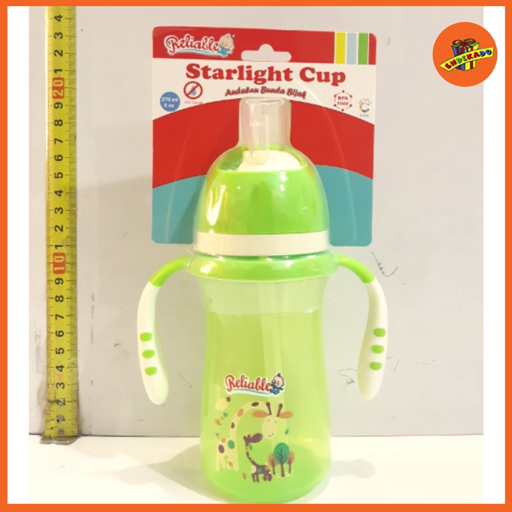 MAKASSAR! RELIABLE STARLIGHT CUP 270ML - Botol Sedotan Anak