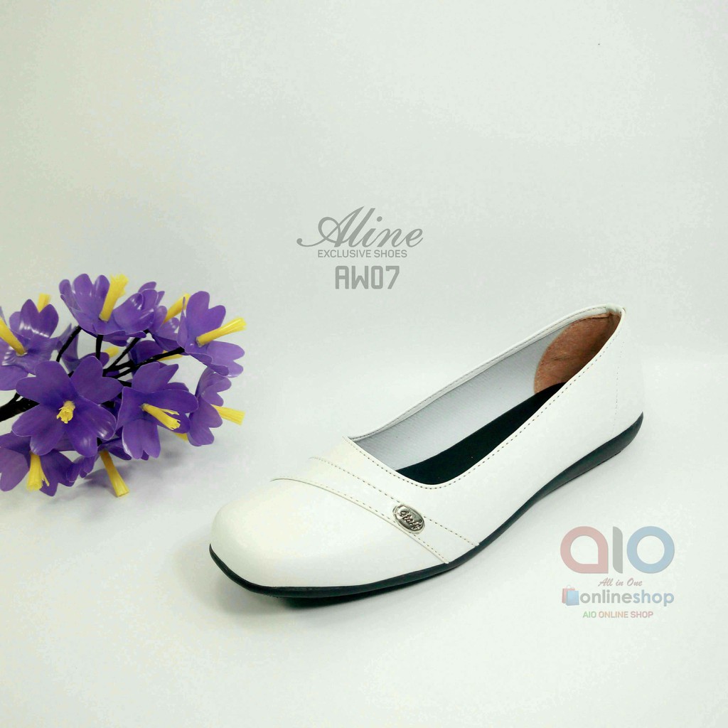 Aline Sepatu Flat Wanita Pantofel Teplek Flats Shoes Formal AW07