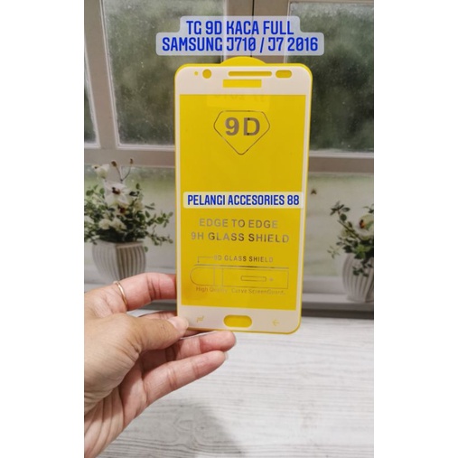 ANTIGORES SAMSUNG J710 / J7 2016 ANTI GORES KACA TG TEMPERED GLASS FULL 9D