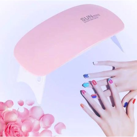 Pengering Kutek Kuku Mini LED UV Nail Lamp Rainbow Light Therapy Armor
