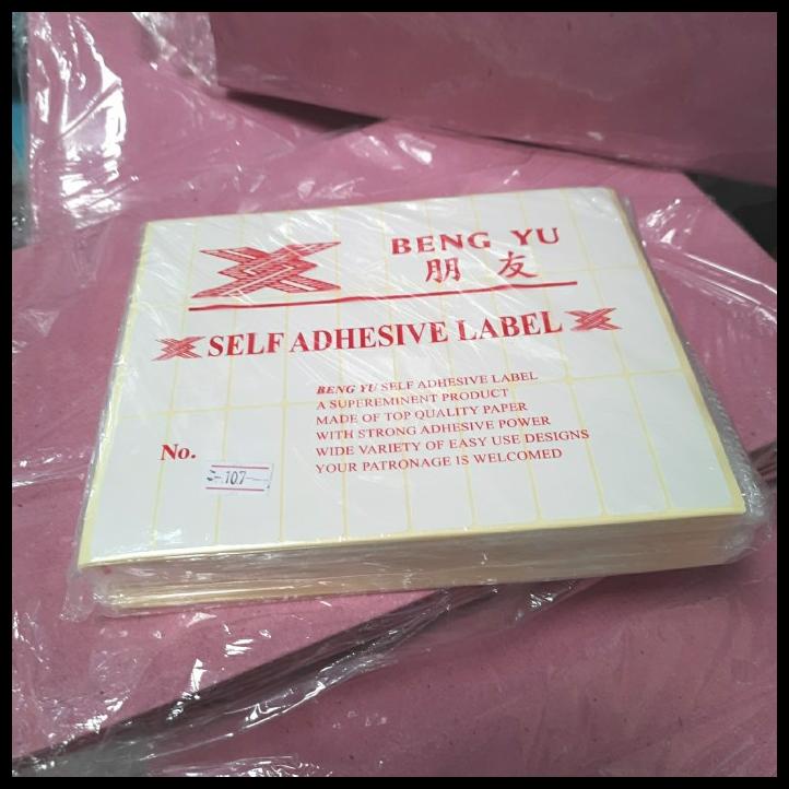 

Sticker Label Harga 107 Bengyu 18X50Mm 1 Pack Isi 25X7 Lembar