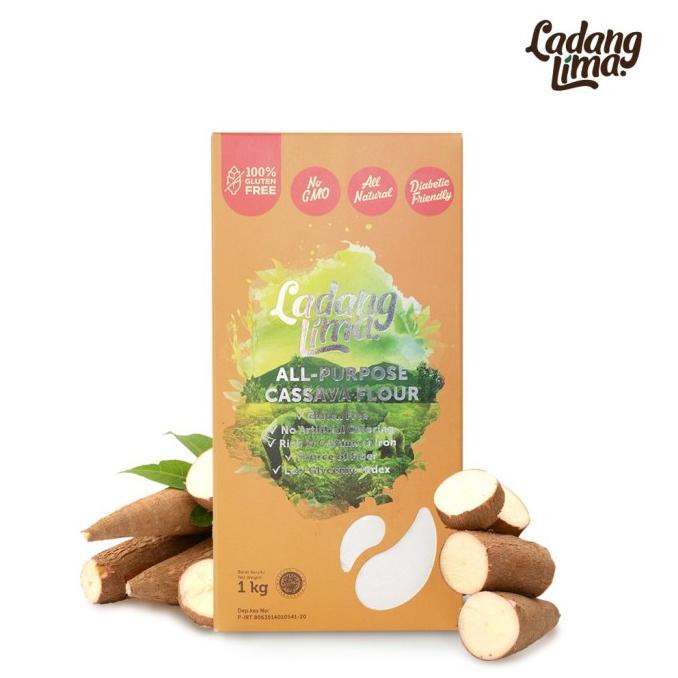 

[[COD]] Ladang Lima Tepung Singkong / Tepung Mocaf / Cassava Flour1kg SPECIAL Kode 45