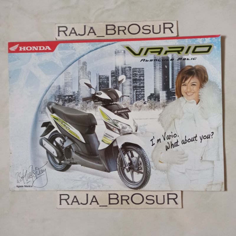 Poster brosur katalog leaflet Honda Vario Karburator Karbu/Vario Old Lama/Vario Sampan 2007