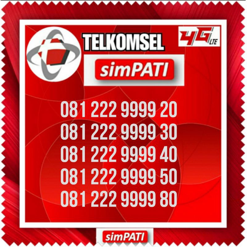 nomorcantik simpati seri 9999