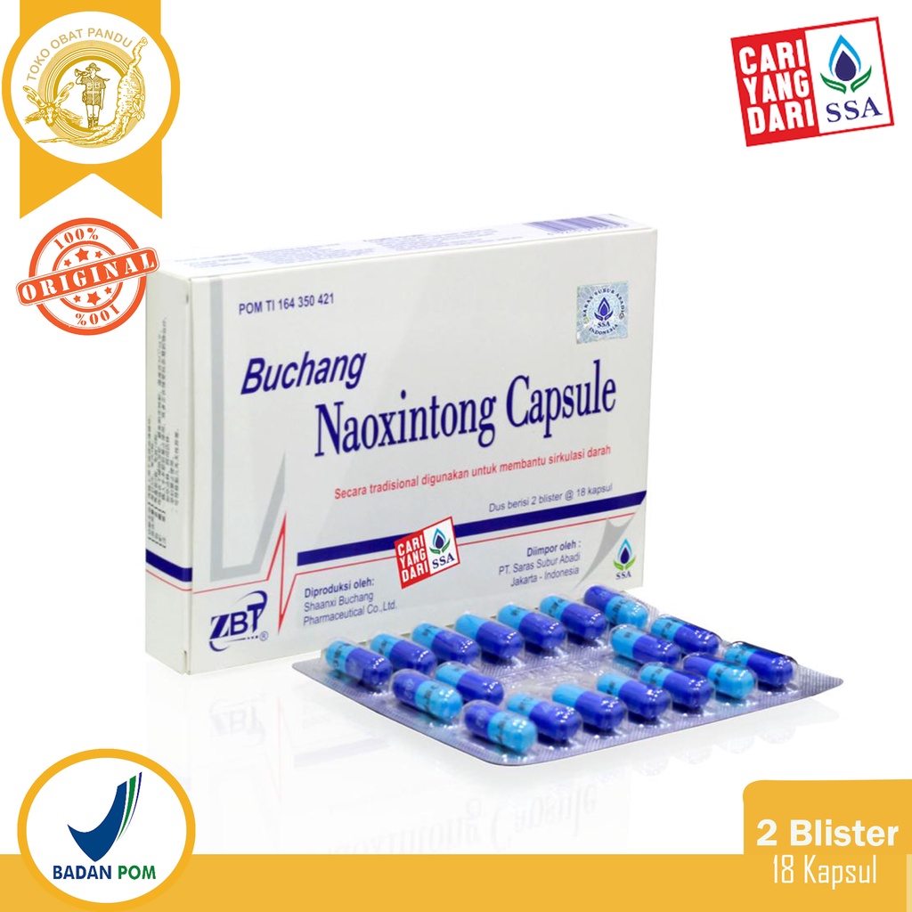 BUCHANG NAOXINTONG CAPSULE (BLISTER) / OBAT STROKE
