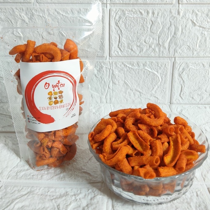 

Camilan Makaroni pedas daun jeruk by Oyatsu / Makaroni pedas balado 100gr