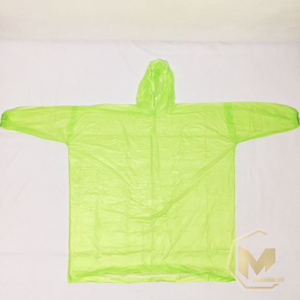 RT60 rain coat mantel jas hujan darurat plastik lengan panjang sekali pakai MA2571