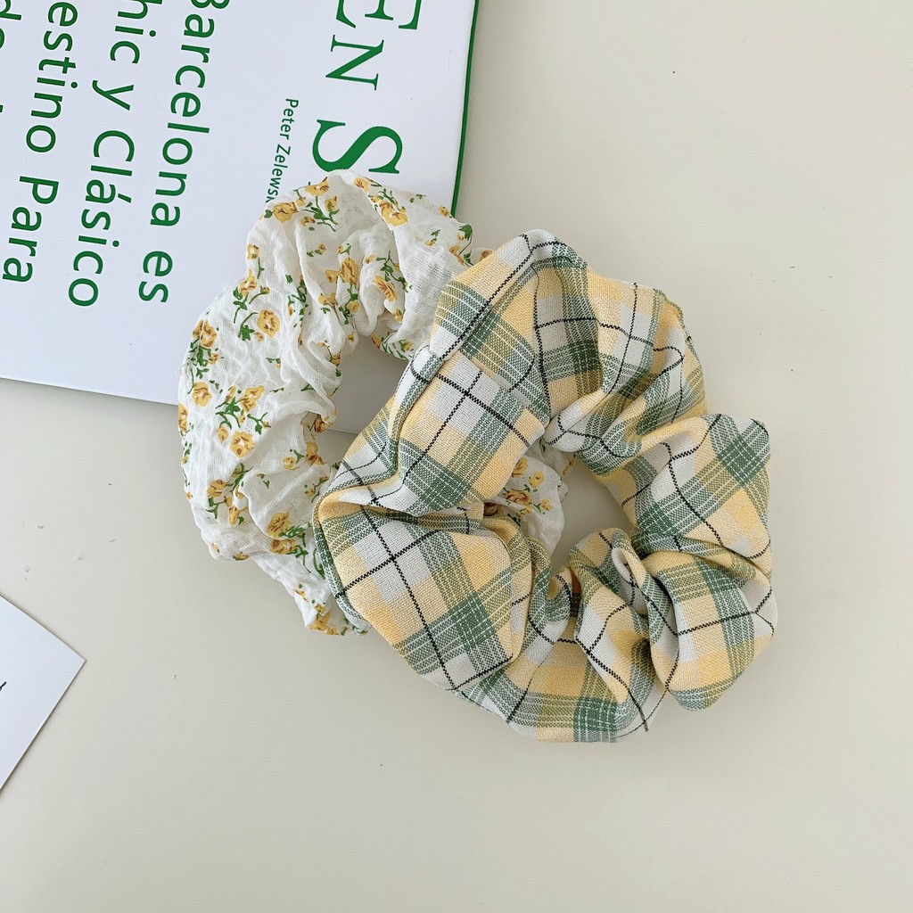 Scrunchie Scruncie Scrunchies Cepol Ikat Rambut Kucir Hijab Polos Jumbo Hijab Jilbab Jilb Kain Rajut