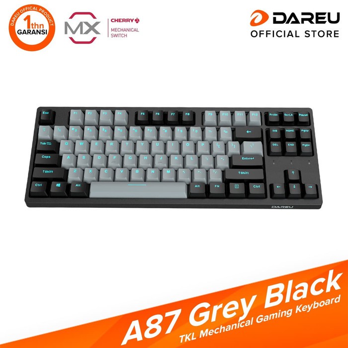 DAREU A-87 Grey Black Mechanical Keyboard E-Sports Cherry MX TKL