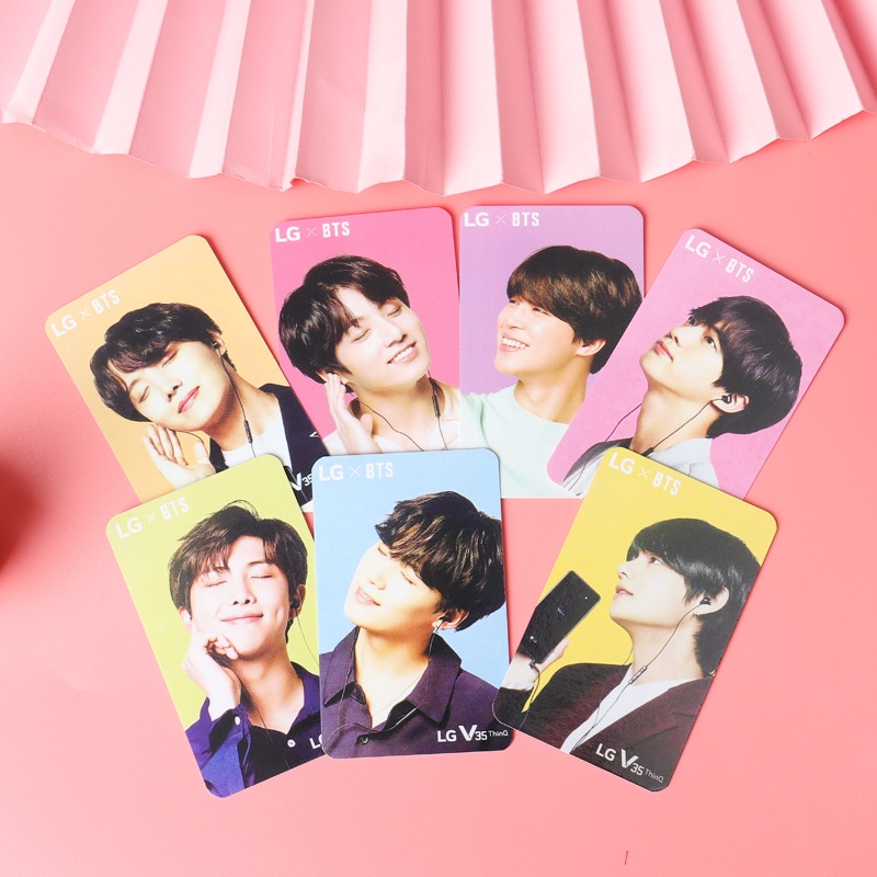 7pcs Kartu Lomo Foto Kpop BTS Bangtan Boys LG V35 ThinQ Untuk Hadiah