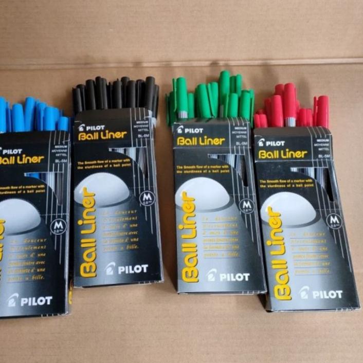 

B0D❀ Pulpen pilot Ball Liner 0.8mm ( 12 pcs ) Paling Baru