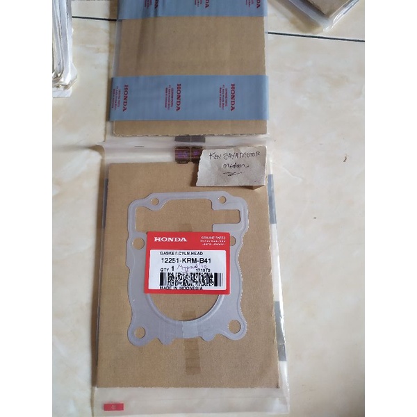 PACKING Paking DEKSEL Gasket Cylinder Head Honda Mega pro NEOTECH 12251KRMB41