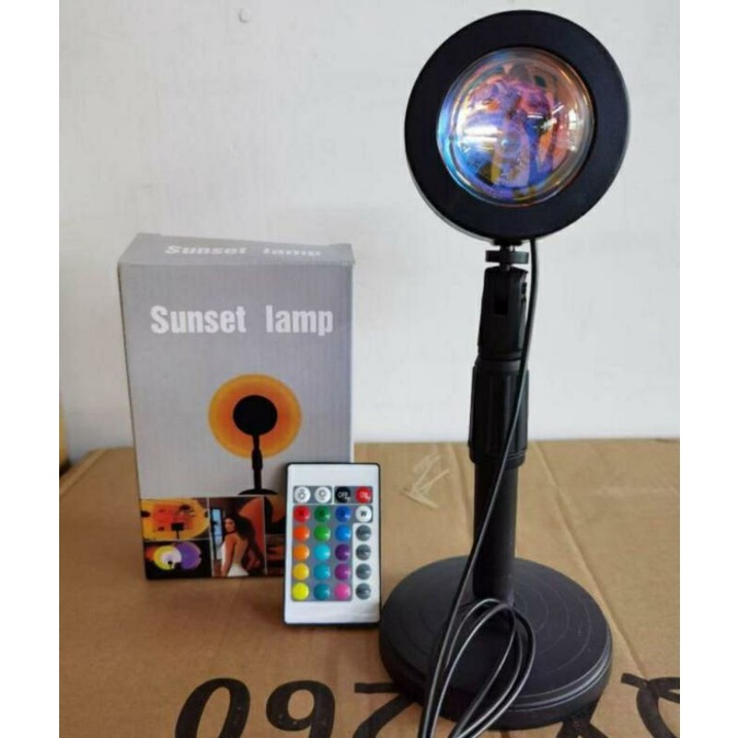 Lampu Sunset Lamp Proyektor LED USB Remote Control RGB16 Warna fotografi livestream