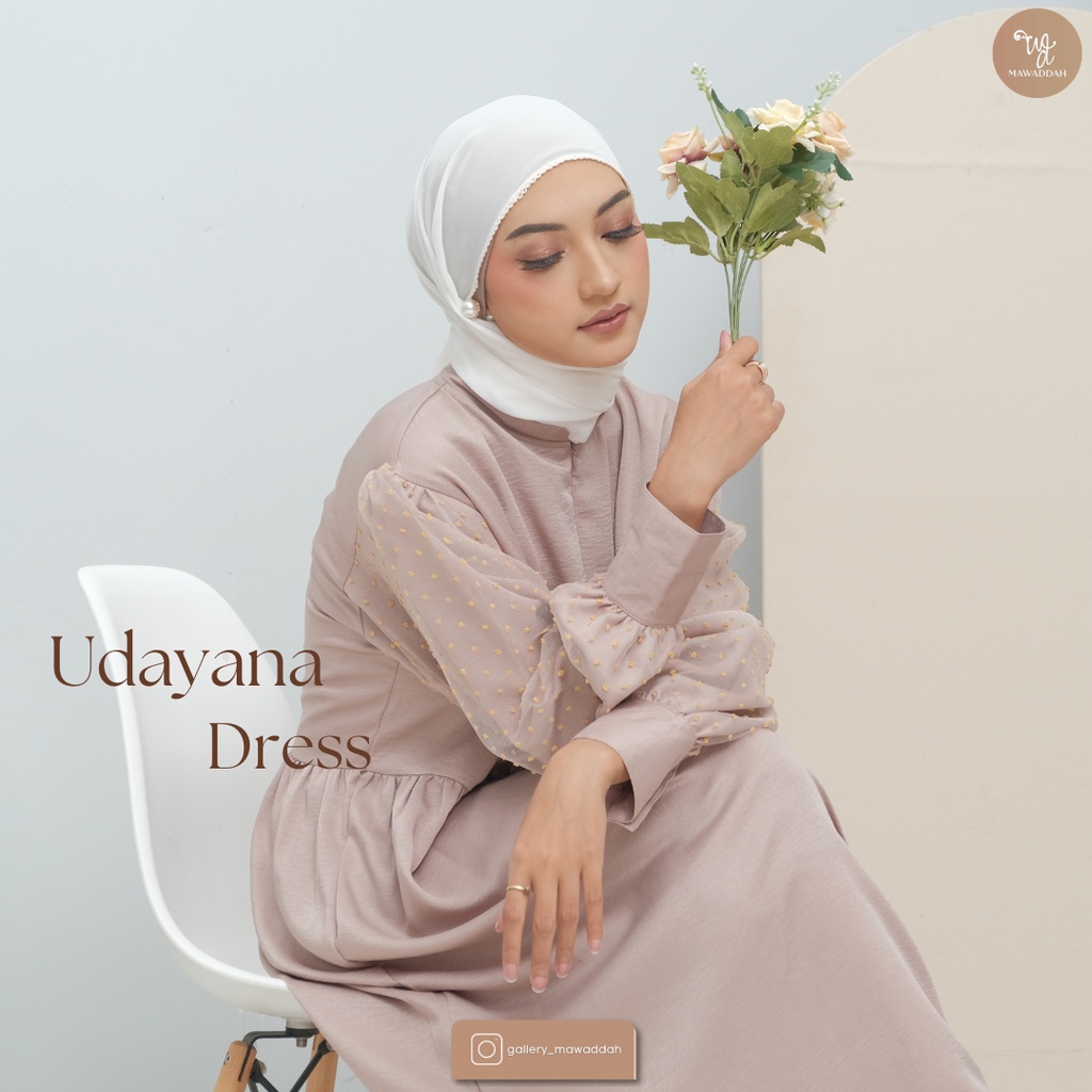 DRESS MUSLIM GAMIS PESTA UDAYANA SERIES NUDE
