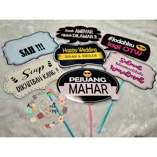 Photobooth Pernikahan  bahan Premium Silky