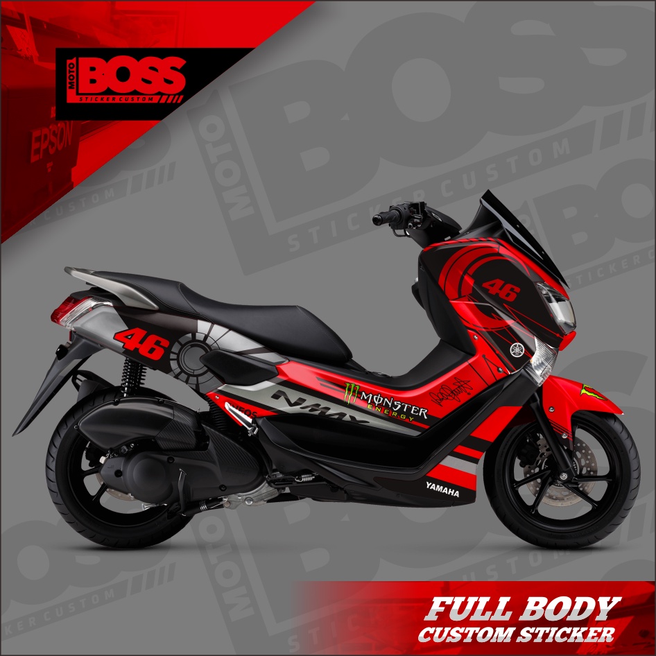 Decal Sticker Stiker Yamaha Nmax 2016 2017 2018 2019 Full Body Striping Full Body Nmax Old Stiker De