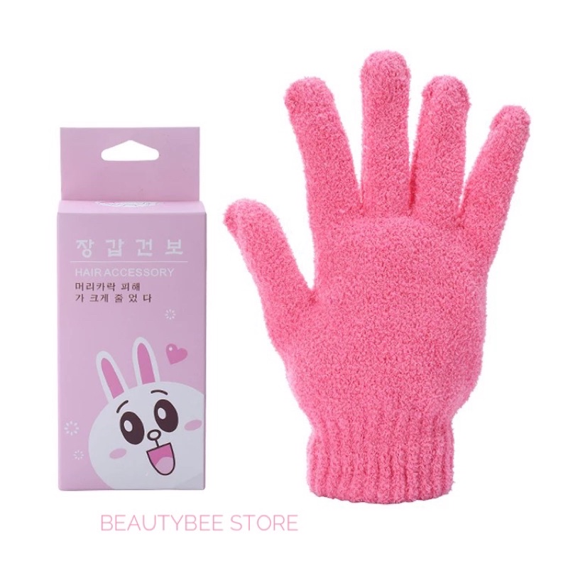 SOFT BATH GLOVES / SARUNG TANGAN HANDUK PENGERING RAMBUT/ TUBUH LINE SILUBI