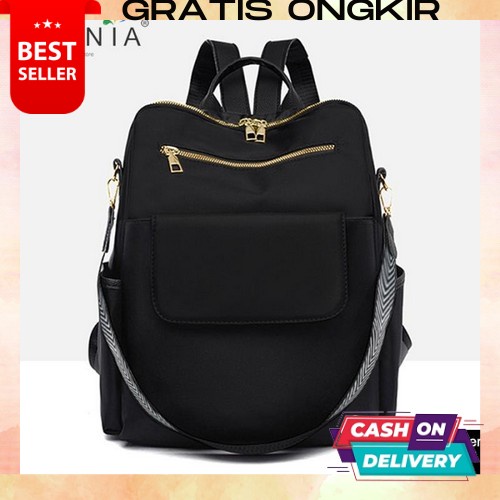 Tas Punggung Branded Import Murah | Tas Backpack Stylish Wanita Kuliah Sekolah Original Mewah Zoe Ba