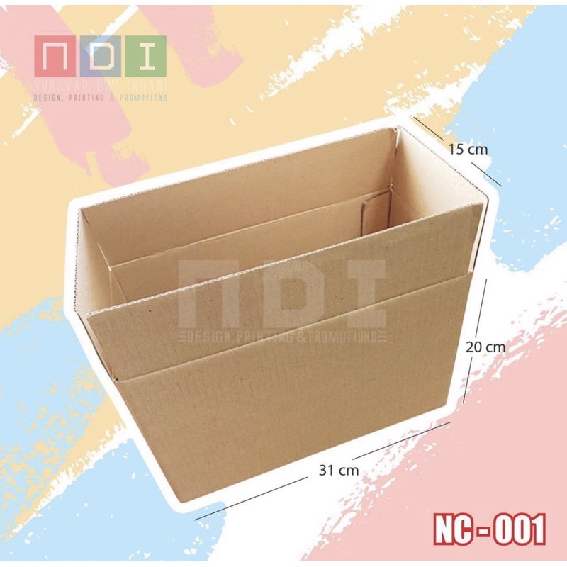 

DUS BOX CORRUGATED 1 PAK (ISI 20pcs) Uk. 31x20x15cm