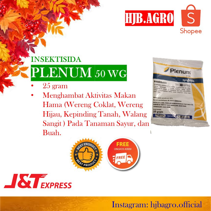 INSEKTISIDA PLENUM 50 WG 25 gram - OBAT WERENG - OBAT HAMA - INSEKTISIDA - PLENUM - BASMI WERENG