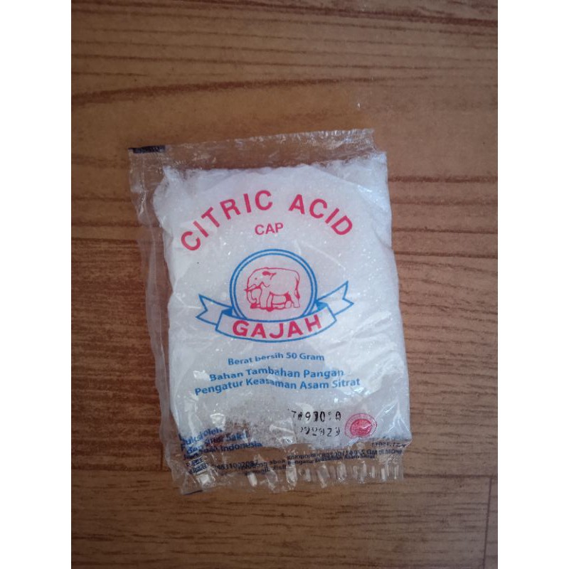 

CITRUN GARAM DAPUR CITRIC ACID CAP GAJAH hrga per 1pcs GARAM ASEM ASAM SITRA 50gram