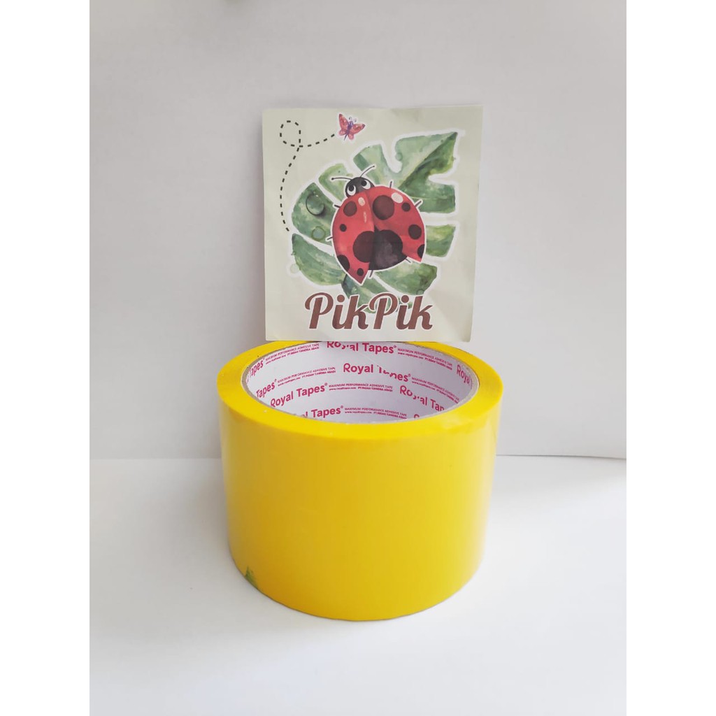 

Isolasi lakban selotip warna warni 2,5 inch (60mm) x 50 yard (45 m) merk Royal Tapes