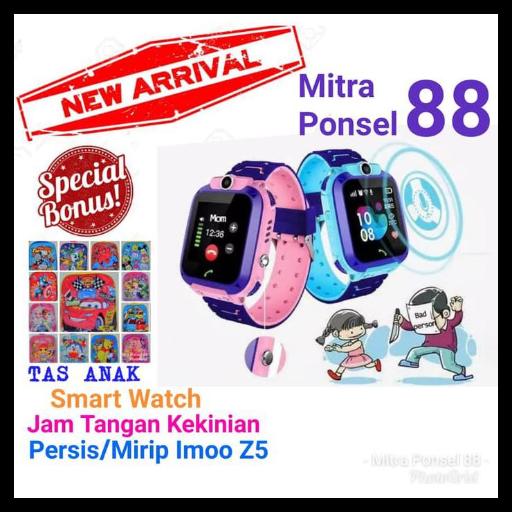 Banting Harga Jam Tangan Anak Smart Watch Imoo Kw - Biru