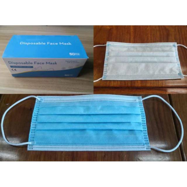 Mask disposable face mask 50 pcs 3 ply