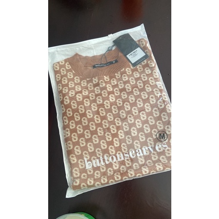 Sweetshirt Benang Jarum caramel (pelunasan)