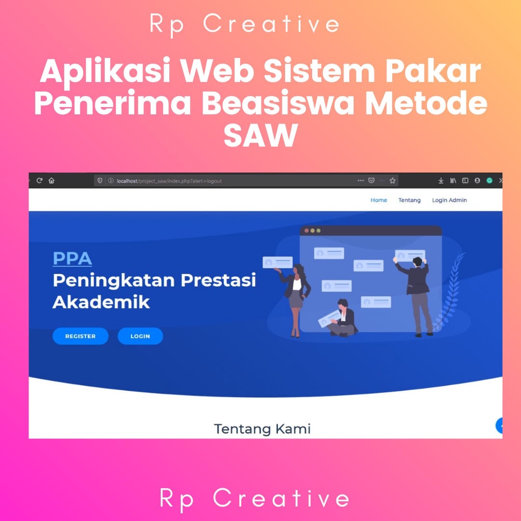 Aplikasi Web SPK Penerimaan Beasiswa Metode SAW Menggunakan PHP MYSQL