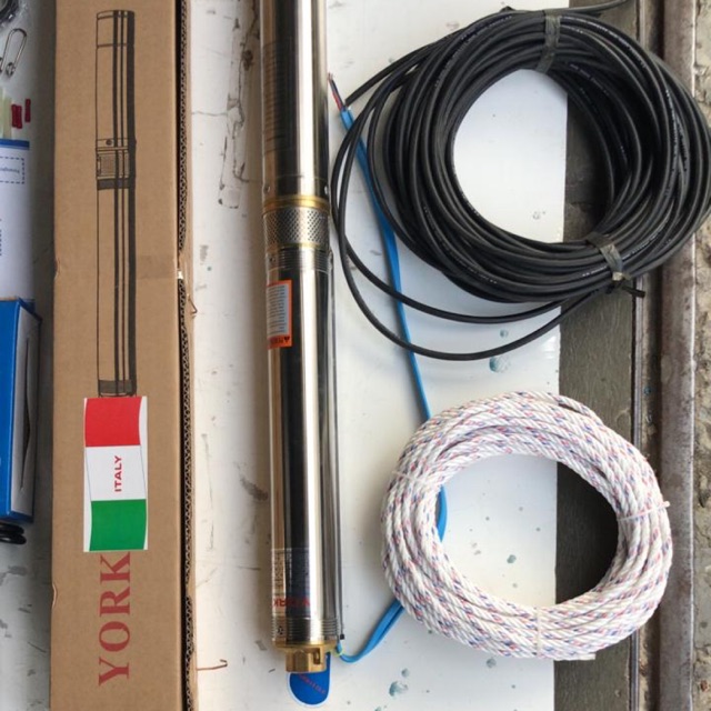 Pompa air satelit artetis p Pompa Submersible york 3 dim 0,5 hp