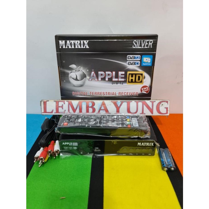 Matrix Apple Silver Dvbt2 Digital Terrestrial Receiver / Set Top Box