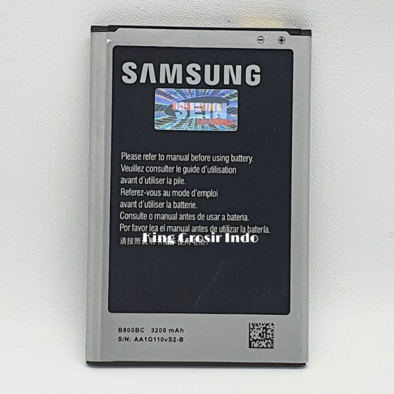 Baterai Samsung Galaxy Note 3 / N900 Original OEM B800BC Battery