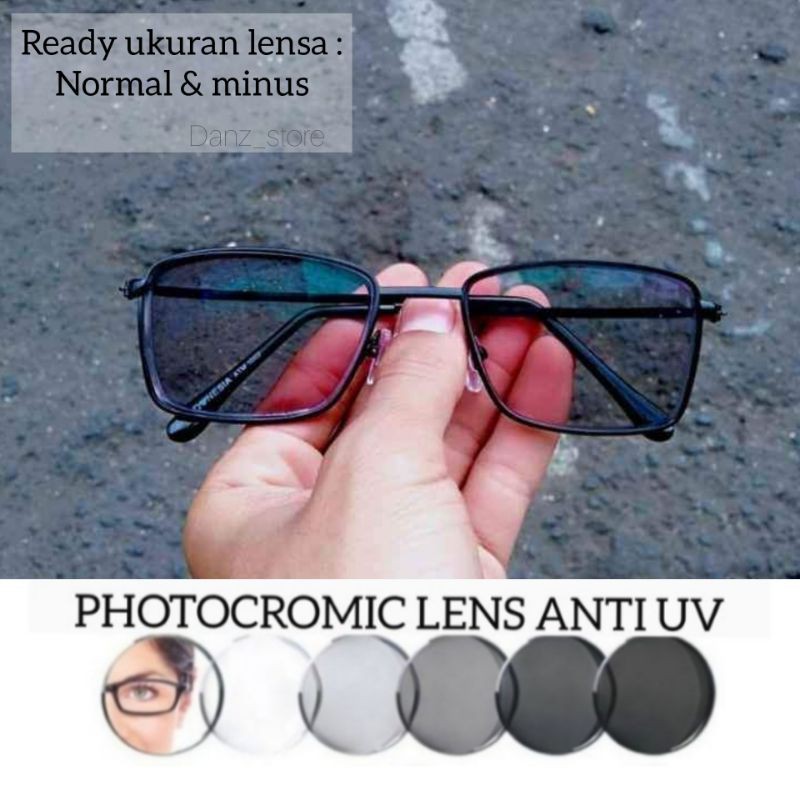 kacamata photocromic Terbaru 2022 Kacamata Wanita Pria Optik PROMO kacamata cat eye Kacamata Fashion Fuji MURAH X3W0 Lensa Transparan Kacamata Photochromic Polarized Sunglasses Anti UV Siang Malam gagang bulat PHOTOCROMIC MODIS TERBARU - KACAMATA KOTAK KE