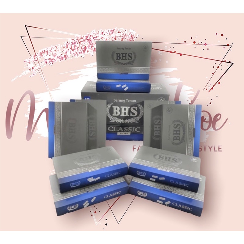 Sarung BHS Classic Silver TKC (Tumpal Kembang Monokrom)