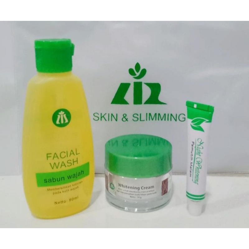 Lis skincare paket pemutih salep (bekas jerawat hitam dan flek hitam)