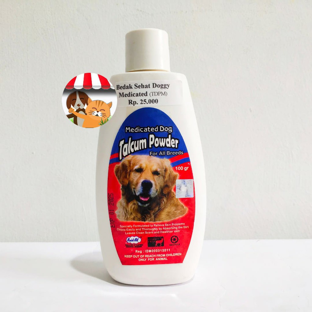 Raid All Sanitiser Dog Talcum Powder - Medicated - Bedak Anjing