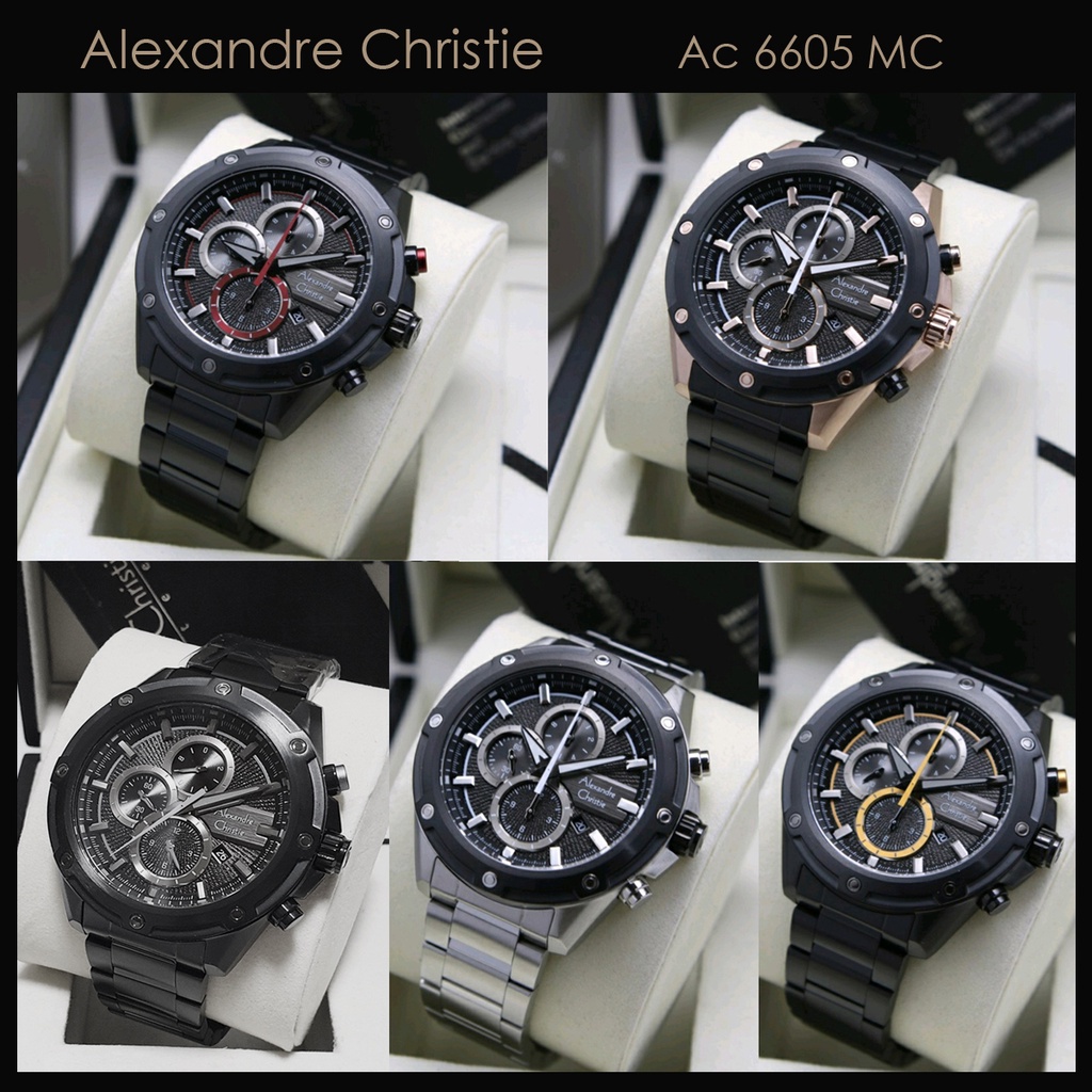 Alexandre Christie Ac 6605 / AC6605 Jam Tangan Pria Original Garansi Resmi 1 Tahun