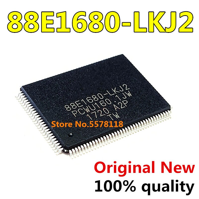 (Ready Stock) 1PCS~10PCS 88E1680-LKJ2 88E1680 QFP128 Chipset